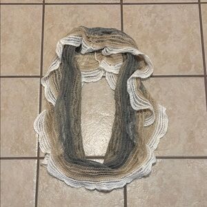 Multicolor Knit Infinity Scarf